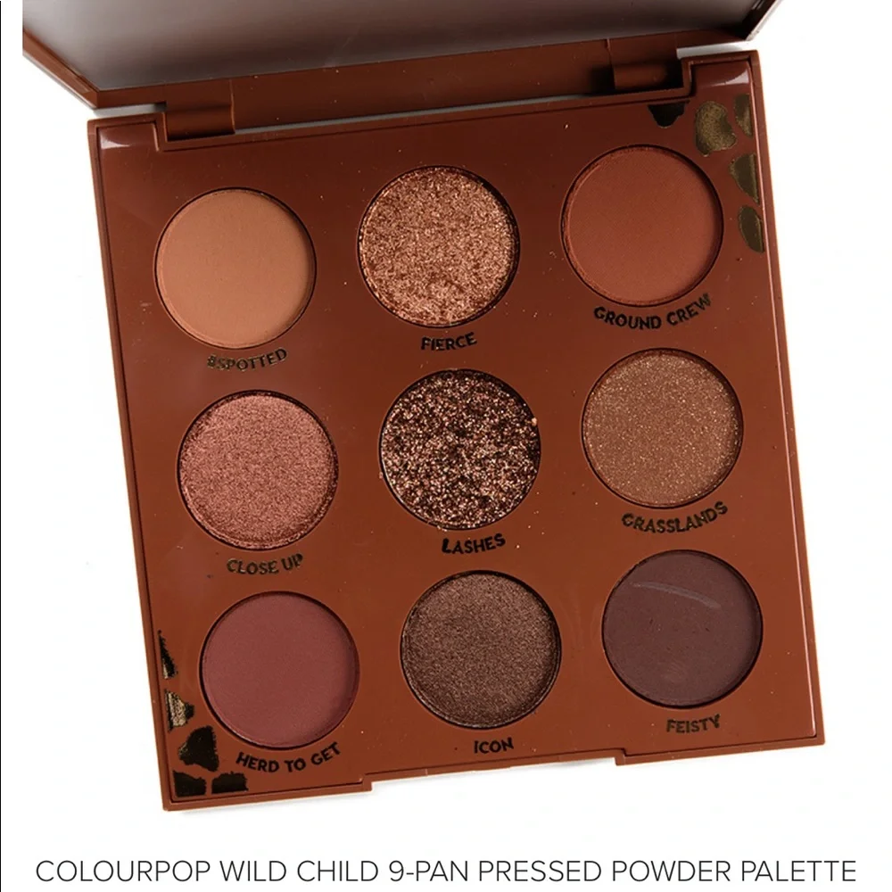 ColourPop Wild Child 9-Pan Pressed Powder Palette NIB